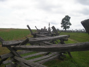 Over the fence line at Antietam