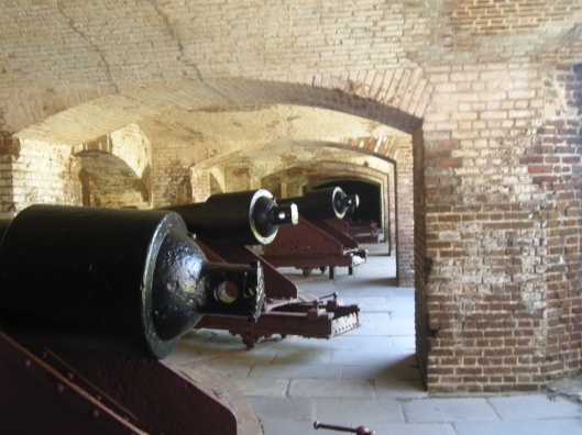 The silent guns at Fort Sumter