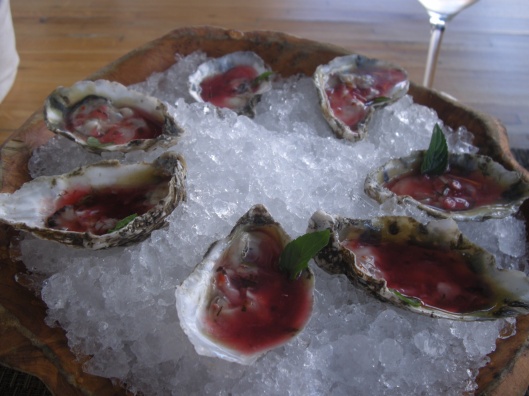 Raspberry Oysters.